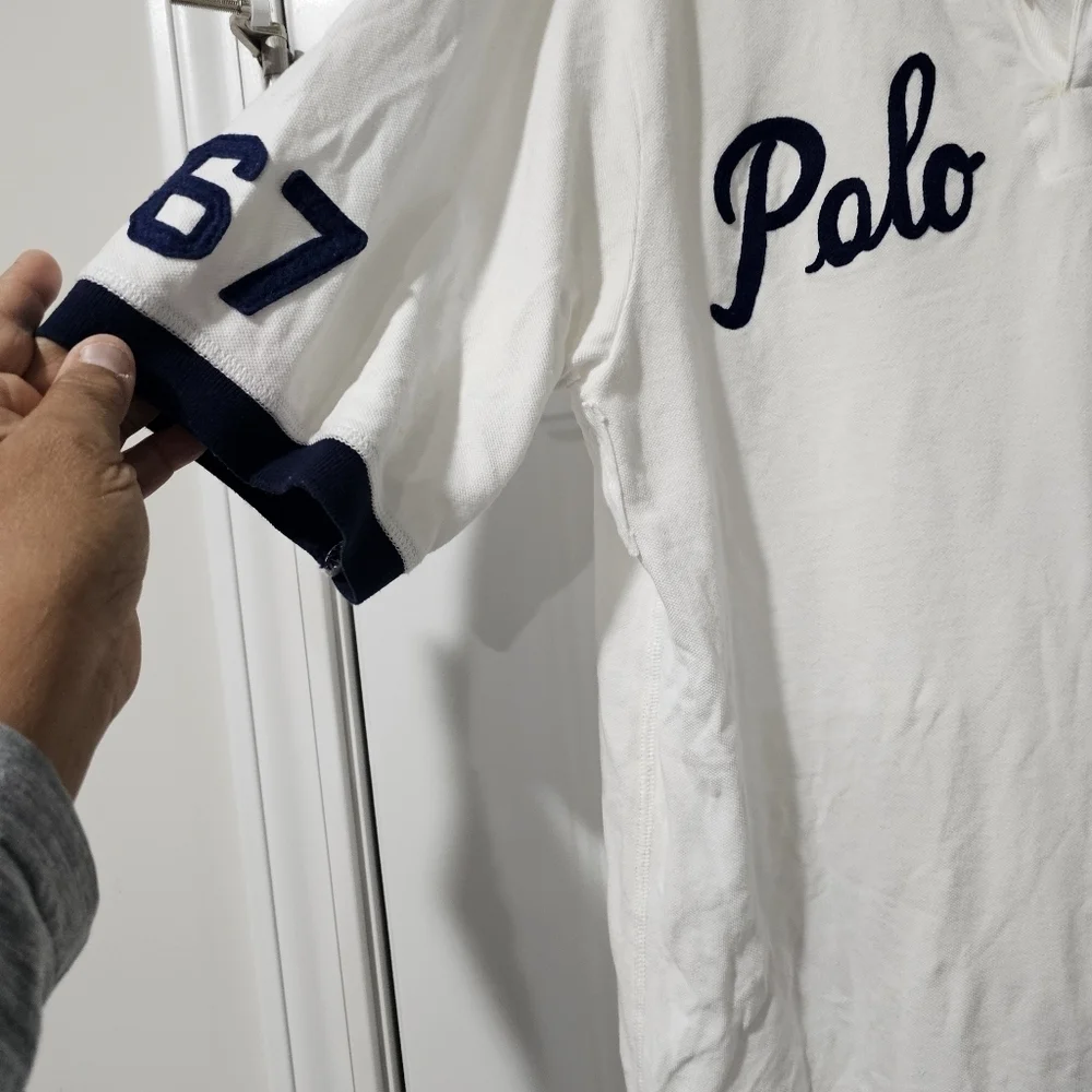 Polo Ralph Lauren Rugby Y2k rare Vintage shirt size LT/GL Prepie New Money